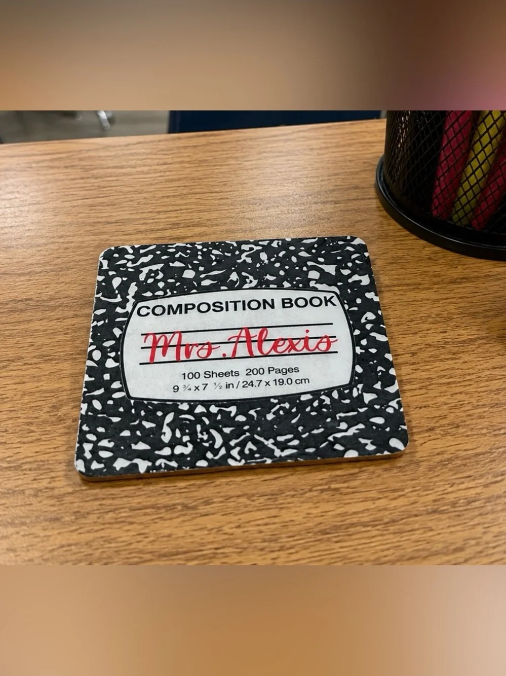 Resin Composition Book Coaster